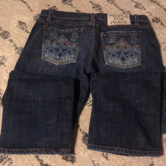 People for Peace cropped jeans - Picture 5 of 7